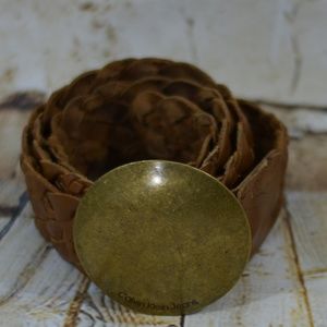 Calvin Klein Braided Woven Belt Hook Closure